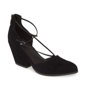 Eileen Fisher Rope Pumps black suede